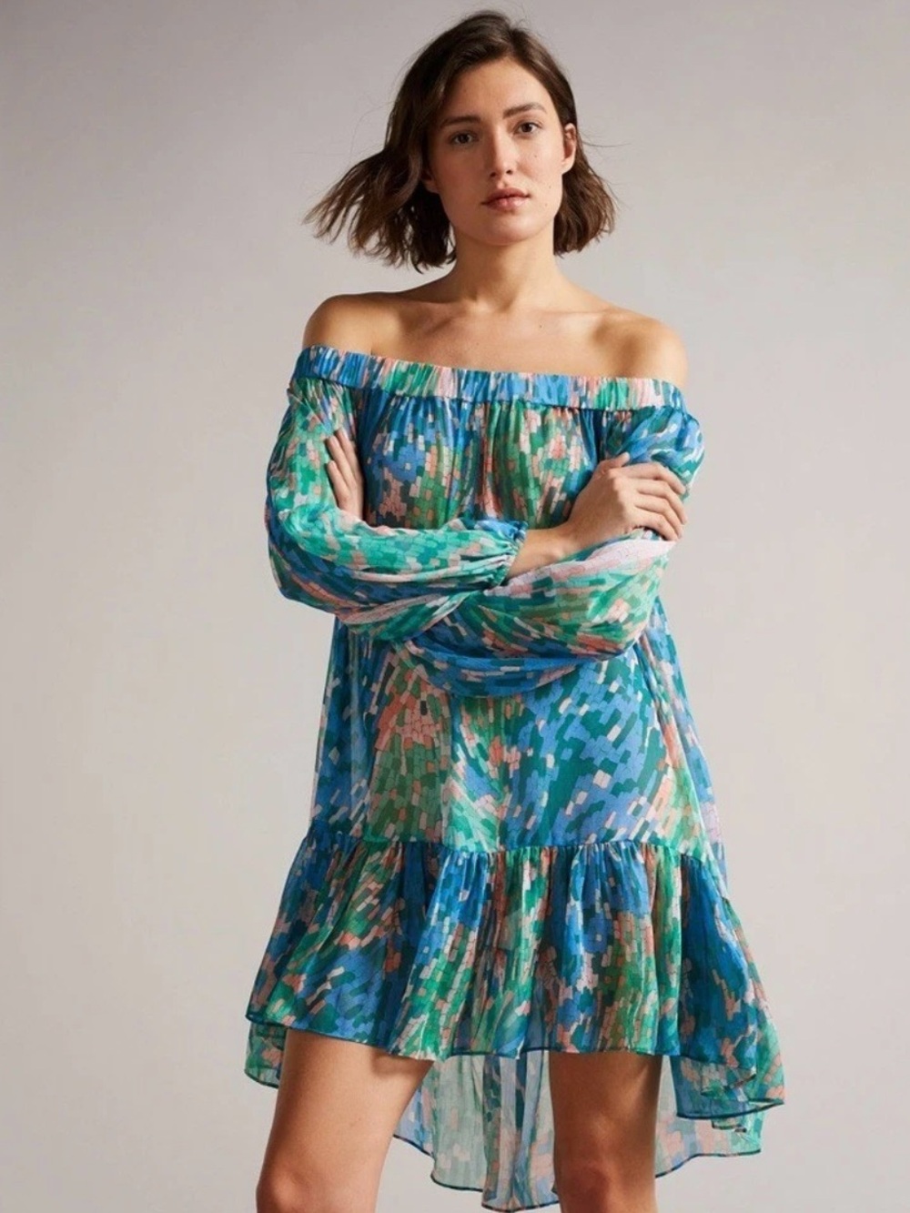 Ted Baker London Galasia OFF THE SHOULDER COVER UP New without tags